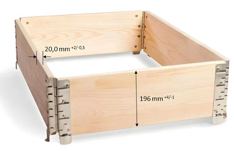 3X Hochbeet 120 x 80 x 20 cm Aufsatzrahmen Gartenbeet Stapelrahmen Europalette Palettenrahmen – Bild 3