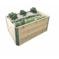 3X Hochbeet 120 x 80 x 20 cm Aufsatzrahmen Gartenbeet Stapelrahmen Europalette Palettenrahmen - Thumbnail 10