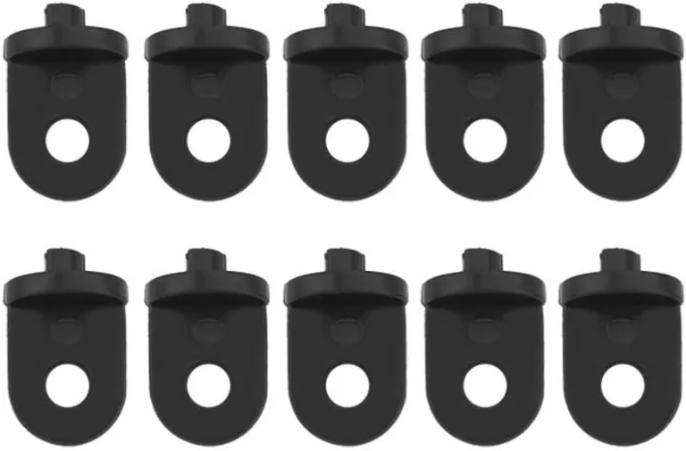 Zerodis 10 Stück Gewächshaus-Clips, zum Aufhängen von Ranken Ernten Körben Blumentöpfen, Blumengarten, Befestigungsset aus Kunststoff Schwarz – Bild 1