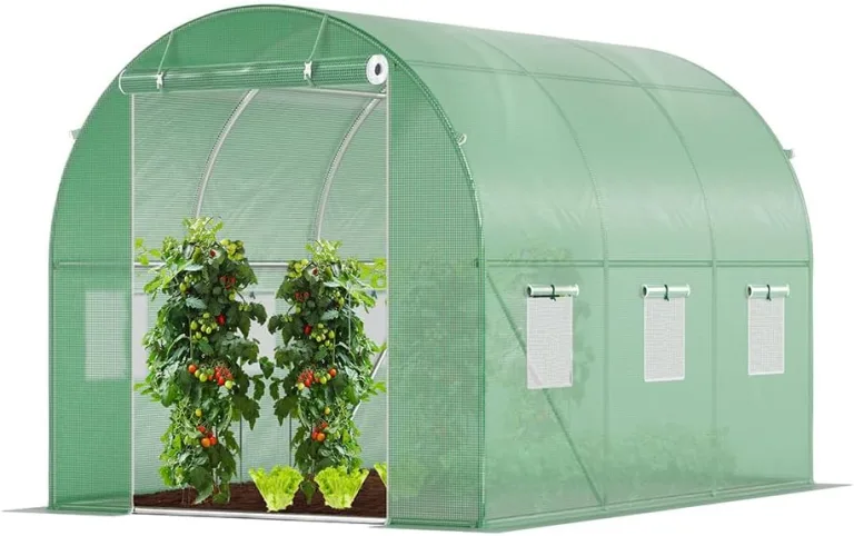 VOUNOT® Gewächshaus Foliengewächshaus Winterfest Tomatenhaus Folientunnel, 3x2x2m 6m² – Bild 2