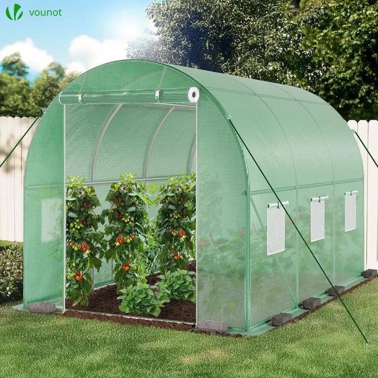 VOUNOT® Gewächshaus Foliengewächshaus Winterfest Tomatenhaus Folientunnel, 3x2x2m 6m² – Bild 3