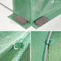 VOUNOT® Gewächshaus Foliengewächshaus Winterfest Tomatenhaus Folientunnel, 3x2x2m 6m² - Thumbnail 8