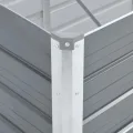 vidaXL Hochbeet Verzinkter Stahl 100x40x77cm Grau Gartenbeet Frühbeet Garten - Thumbnail 6