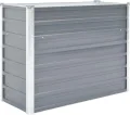 vidaXL Hochbeet Verzinkter Stahl 100x40x77cm Grau Gartenbeet Frühbeet Garten - Thumbnail 1