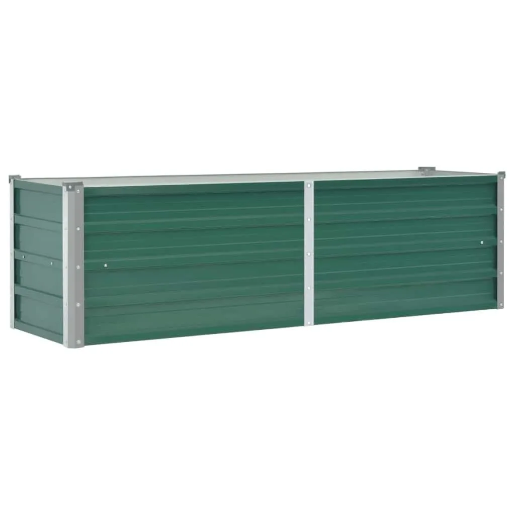 vidaXL Hochbeet Verzinkter Stahl 160x40x45cm Grün Gartenbeet Frühbeet Garten - Bild 1