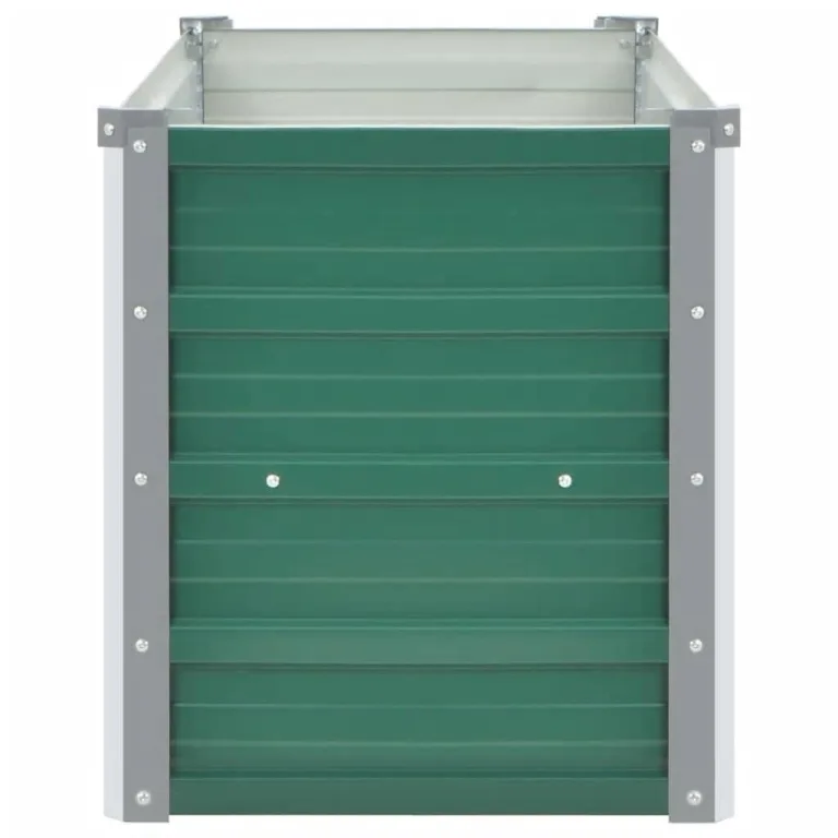 vidaXL Hochbeet Verzinkter Stahl 160x40x45cm Grün Gartenbeet Frühbeet Garten – Bild 7