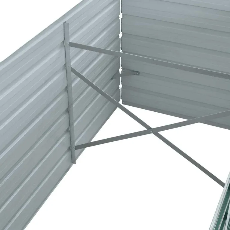 vidaXL Hochbeet Verzinkter Stahl 240x80x45 cm Grün Gartenbeet Pflanzbeet – Bild 5