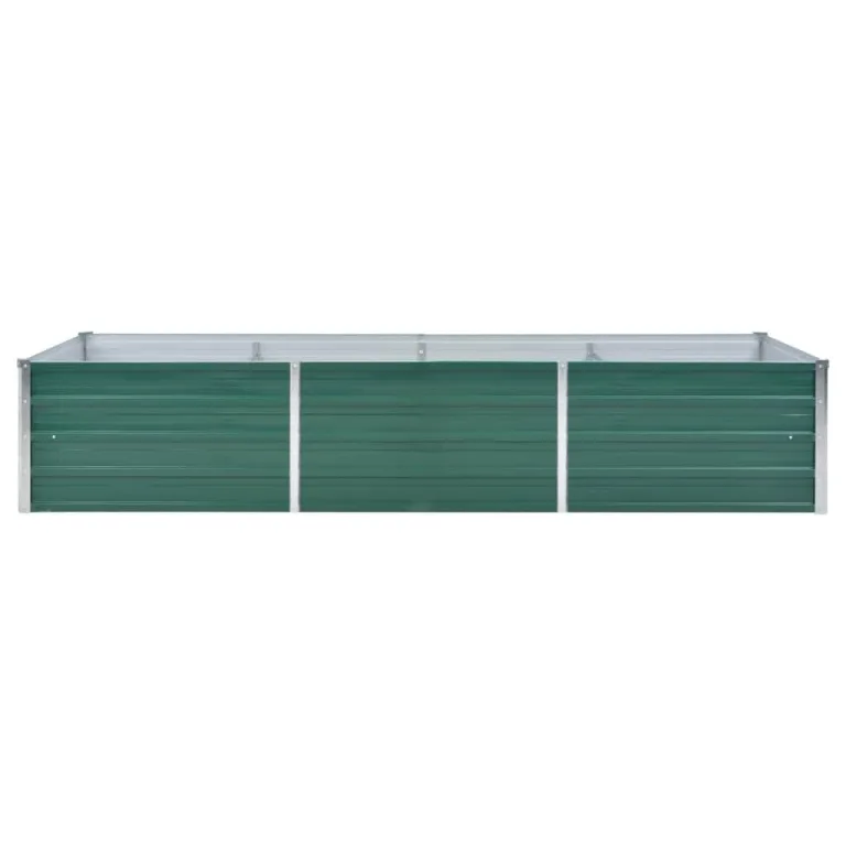 vidaXL Hochbeet Verzinkter Stahl 240x80x45 cm Grün Gartenbeet Pflanzbeet – Bild 6