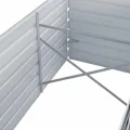 vidaXL Hochbeet Verzinkter Stahl 240x80x77 cm Grau Gartenbeet Pflanzbeet - Thumbnail 6