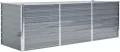 vidaXL Hochbeet Verzinkter Stahl 240x80x77 cm Grau Gartenbeet Pflanzbeet - Thumbnail 2