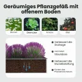 vidaXL Hochbeet Verzinkter Stahl 240x80x45 cm Grau Gartenbeet Pflanzbeet - Thumbnail 5
