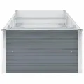 vidaXL Hochbeet Verzinkter Stahl 240x80x45 cm Grau Gartenbeet Pflanzbeet - Thumbnail 9