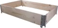 BigDean 2X Hochbeet Palettenrahmen 120x80x20cm groß - Holzrahmen faltbar, steckbar & stapelbar - ideal für Pflanzen, Blumen, Obst, Gemüse & Kräuter - Thumbnail 6