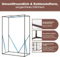 Sekey Gewächshaus Klein 150x100x50 cm, Tomatengewächshaus Foliengewächshaus Tomaten Gewächshaus Balkon Indoor Outdoor - Stabil, Winterfest & Einfach zu montieren, Weiß - Thumbnail 6