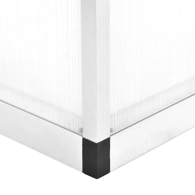 vidaXL Gewächshaus Aluminium 15,6m³ 3,8mm Treibhaus Tomatenhaus Pflanzenhaus – Bild 6