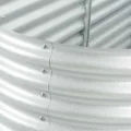 vidaXL Hochbeet Stahl Silbern 400x80x81 cm Gemüsebeet Pflanzbeet Pflanzkasten - Thumbnail 6