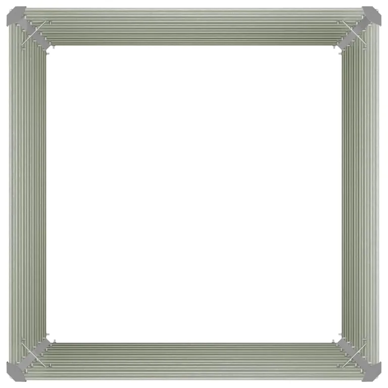 Hochbeet 100x100x77 cm aus verzinktem Stahl braunes Metall Pflanzkübel für Balkon Garten mit offenem Boden Modernes Design Robust & langlebig für Outdoor Küche Flur – Bild 7