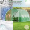 VOUNOT® Gewächshaus Foliengewächshaus Winterfest Tomatenhaus Folientunnel, 3x3x2m 9m² - Thumbnail 4