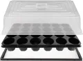 GREEN24 Hydroponik 1284 XXL Profi Zimmergewächshaus hoch mit 84 Töpfen, automatischer Bewässerung für die Anzucht mit Kapillarsystem als Treibhaus Gewächshaus (84XXL) - Thumbnail 6