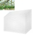 Froadp 14 Stück UV-beständigem Polycarbonat Hohlkammerstegplatten 700g/㎡ Doppelstegplatte Gewellte Gewächshausplatte für Garten Treibhaus(605x1210x4mm, Transparent) - Thumbnail 1
