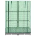 Hochbeet mit Gewächshaus Frühbeet Aufsatz Rattan Optik 80x40x123 cm, Tomatenhaus mit Stabilem Eisenrahmen, Wasserdicht für Garten Balkon Terrasse, Ideal für Gemüse Kräuter Blumen - Thumbnail 4