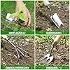 WORKPRO Gartenwerkzeug Set, 8 in 1 Gartengeräte mit Aufbewahrungstasche, aus Edelstahl, Gartenschaufel mit Holzgriff, Blumenschere, Gartenkralle, Handgrubber, Geschenk für Gärtnerinnen und Gärtner – Bild 2