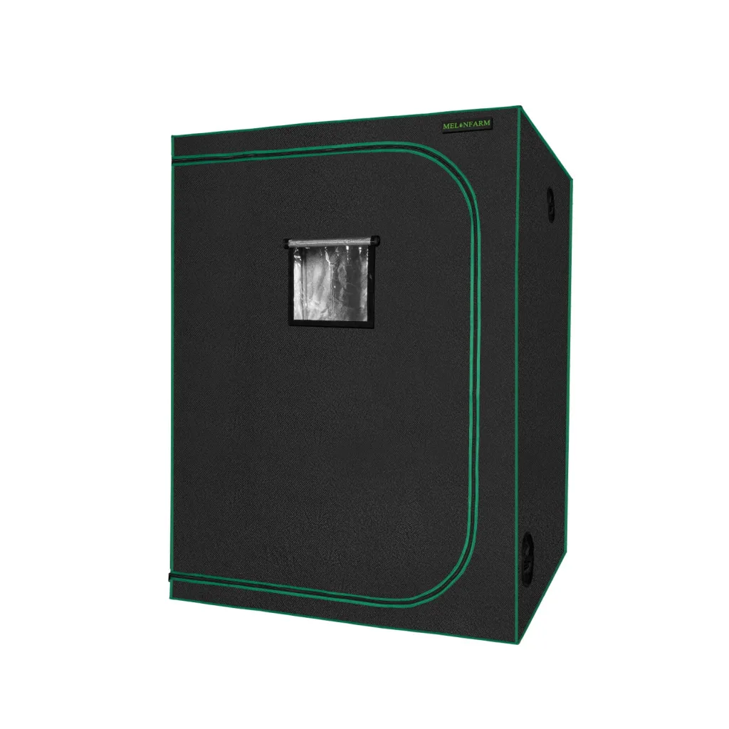 Grow-Zelt, hochreflektierendes 600D-Diamant-Mylar-Gewebe mit Beobachtungsfenster und Bodenschale für hydroponischen Indoor-Pflanzenanbau, 152,4 x 152,4 x 203,2 cm