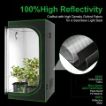 Grow-Zelt, hochreflektierendes 600D-Diamant-Mylar-Gewebe mit Beobachtungsfenster und Bodenschale für hydroponischen Indoor-Pflanzenanbau, 81,3 x 81,3 x 160 cm - Thumbnail 2