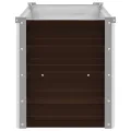 vidaXL Hochbeet Blumenkasten Pflanzkasten Pflanzkübel Blumenkübel Pflanztopf Blumentopf Gemüsebeet Pflanzbeet Braun 100x40x45cm Verzinkter Stahl - Thumbnail 7