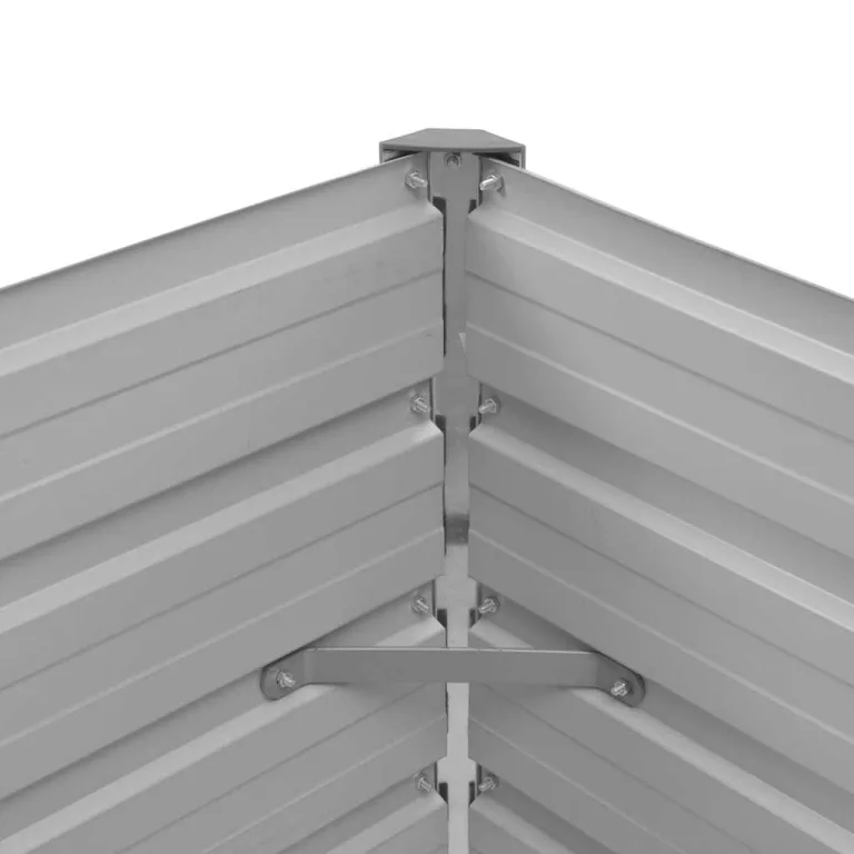 vidaXL Hochbeet Blumenkasten Pflanzkasten Pflanzkübel Blumenkübel Pflanztopf Blumentopf Gemüsebeet Pflanzbeet Braun 100x40x77cm Verzinkter Stahl – Bild 5