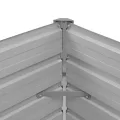 vidaXL Hochbeet Blumenkasten Pflanzkasten Pflanzkübel Blumenkübel Pflanztopf Blumentopf Gemüsebeet Pflanzbeet Braun 100x40x77cm Verzinkter Stahl - Thumbnail 5