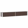 vidaXL Hochbeet Blumenkasten Pflanzkasten Pflanzkübel Blumenkübel Pflanztopf Blumentopf Gemüsebeet Pflanzbeet Braun 100x40x77cm Verzinkter Stahl - Thumbnail 10