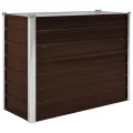 vidaXL Hochbeet Blumenkasten Pflanzkasten Pflanzkübel Blumenkübel Pflanztopf Blumentopf Gemüsebeet Pflanzbeet Braun 100x40x77cm Verzinkter Stahl - Thumbnail 1