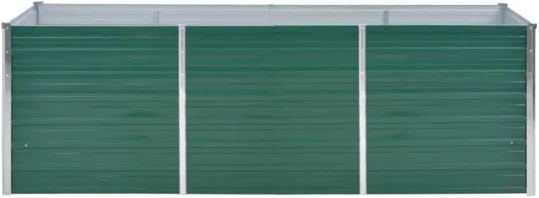 plantenbakken - VDXL Plantenbak verhoogd 240x80x77 cm gegalvaniseerd staal groen - 240 x 80 x 77 cm - Groen – Bild 7