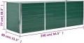plantenbakken - VDXL Plantenbak verhoogd 240x80x77 cm gegalvaniseerd staal groen - 240 x 80 x 77 cm - Groen - Thumbnail 4