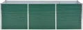 plantenbakken - VDXL Plantenbak verhoogd 240x80x77 cm gegalvaniseerd staal groen - 240 x 80 x 77 cm - Groen - Thumbnail 7