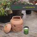 BioGreen Terracotta-Frostwächter Firefly | für kleine Gewächshäuser und Frühbeete | glasierte Ölschale im Deckel | Pilzform | ideal auch als Deko - Thumbnail 9