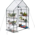 Bramble - Premium Garten Gewächshaus Foliengewächshaus mit Bodenhaken, 6 Etagen & Robuster Plane - Wetterfest, Stabil & Einfach zu Montieren - 195x143x73cm - Thumbnail 9