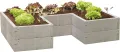 JUWEL Hochbeet Timber ErgoLine (Hochbeet in U Form, ermöglicht eine ergonomische Arbeitsweise, zahlreiche Aufbauvarianten, Maße: 185x125 cm Höhe 40 cm) 20479 - Thumbnail 1