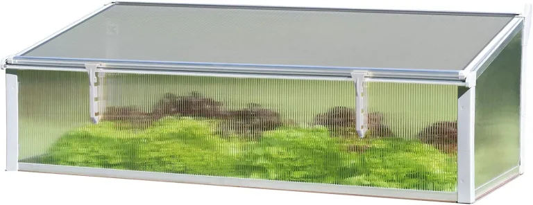 Juwel Thermo Frühbeet 130/60 (Aufsatz für Timber Hochbeete, Fenster mit Windsicherung, einfache Montage, Hohlkammerplatten 4 mm, Wärmeisolierung) 20342 – Bild 1