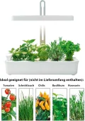 Northpoint Hydroponisches LED Anzuchtsystem Pflanzenlampe Pflanzenleuchte Kräutergarten Innengarten Gewächslampe 22W 1350 Lumen 10 Setzlinge Höhenverstellbar Timer - Thumbnail 7