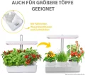 Northpoint Hydroponisches LED Anzuchtsystem Pflanzenlampe Pflanzenleuchte Kräutergarten Innengarten Gewächslampe 22W 1350 Lumen 10 Setzlinge Höhenverstellbar Timer - Thumbnail 4