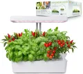 Northpoint Hydroponisches LED Anzuchtsystem Pflanzenlampe Pflanzenleuchte Kräutergarten Innengarten Gewächslampe 22W 1350 Lumen 10 Setzlinge Höhenverstellbar Timer - Thumbnail 1