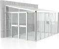 Vitavia Athena 10200 ESG/HKP, Weiss Anlehngewächshaus 2Seitenfenster Gewächshaus anfrage - Thumbnail 1