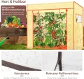 Sekey Gewächshaus Tomatengewächshaus 200x170x77 cm, Begehbarers Tomaten Gewächshaus Foliengewächshaus Balkon Outdoor - Stabil, Winterfest, UV-Beständig, Weiß - Thumbnail 4
