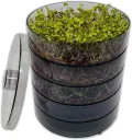 SaatPur® Keimsprossenbox Set 4 mit Vier Etagen als Sprossen Keimgerät: Sprossen Anzucht sowie Microgreens Anzuchtschalen. Keimbox, Keimschale, Keimschachtel, Sprossenbox, Sprossenhaus, Keimgerät - Thumbnail 1