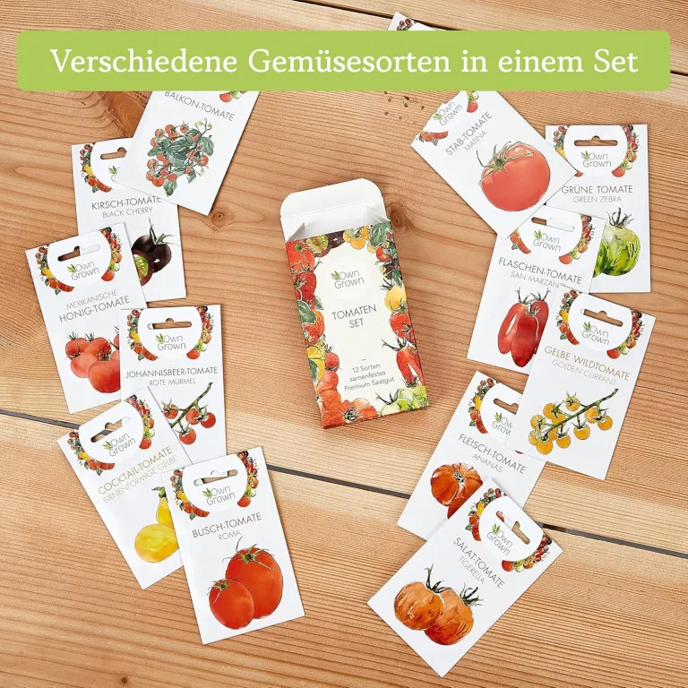 Tomaten Samen Set : 12 Sorten Tomatensamen für Garten und Balkon – Tomaten Anzuchtset – Tomatensamen Alte Sorten – Garten Geschenk Set – Alte Tomatensorten OwnGrown – Bild 10