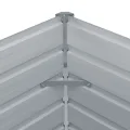 vidaXL Hochbeet aus verzinktem Stahl 240x40x77 cm, Grau, offenem Boden, wetterfest, langlebig, DIY Pflanzkasten für Blumen und Gemüse, Balkon, Terrasse oder Garten - Thumbnail 8