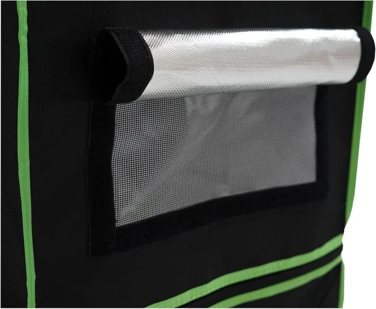 Zelsius Growzelt MyHomeGrow Grow Tent | Indoor Growroom | Growschrank Darkroom Pflanzenzelt Gewächshaus Zuchtzelt (40 x 40 x 160 cm, Grau) – Bild 7