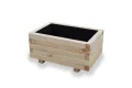 Hochbeet 60 x 40 x 30H cm mit 1x Wasserablauf Blumenkasten aus Holz Pflanzkübel Garten Balkon Terrasse Pflanzkasten AB60KAN4030 - Thumbnail 7